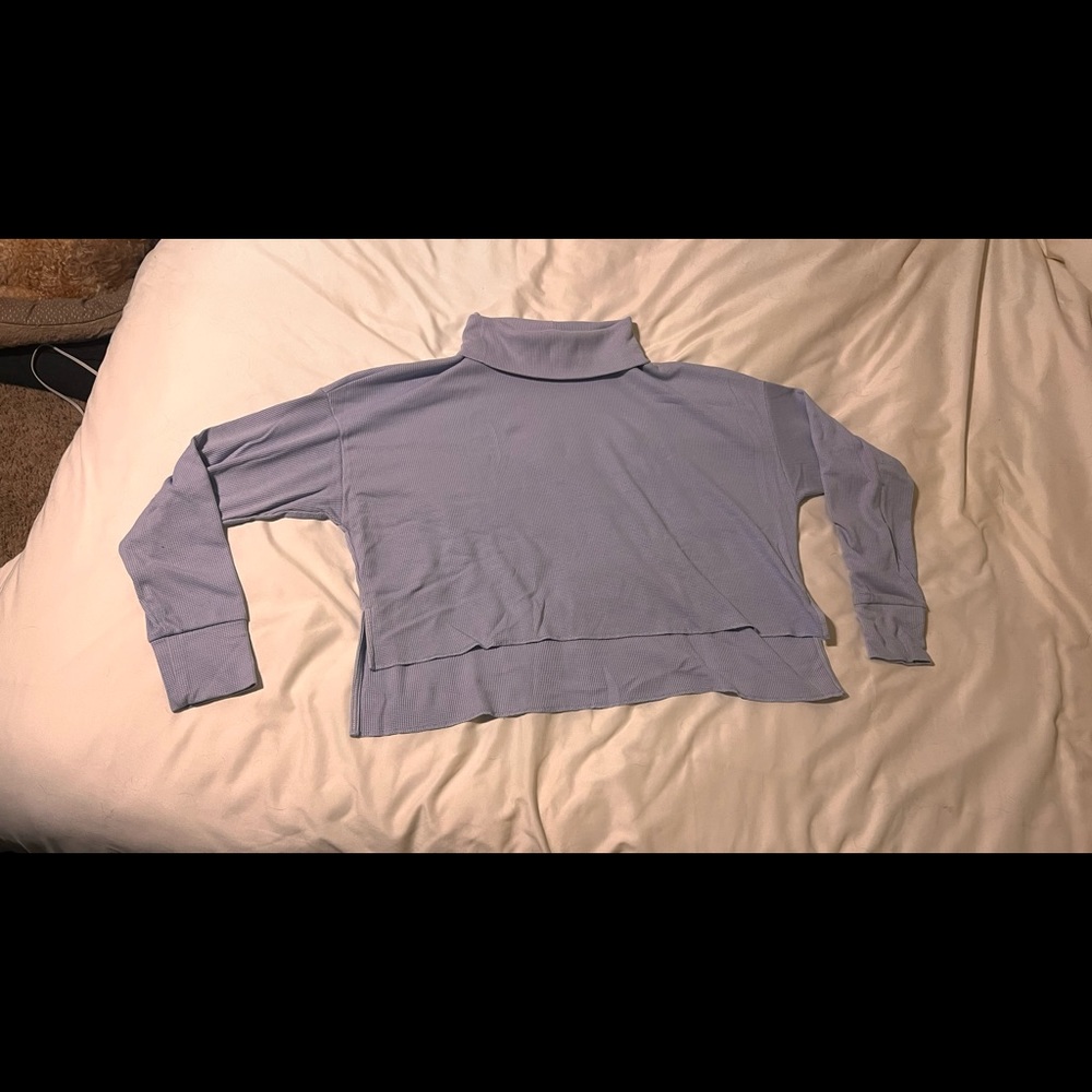 Aerie long sleeve turtle neck waffle shirt